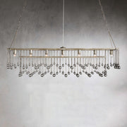 Aubrey Crystal Ball Rectangular Chandelier 47'' 60''