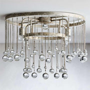Aubrey Crystal Ball Flushmount Lamp