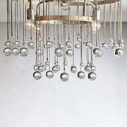 Aubrey Crystal Ball Flushmount Lamp