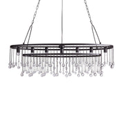 Aubrey Crystal Ball 7 Light Oval Chandelier 52