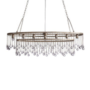 Aubrey Crystal Ball 7 Light Oval Chandelier 52