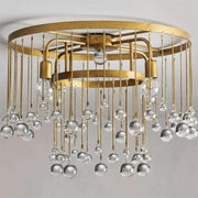 Aubrey Crystal Ball Flushmount Lamp