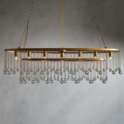 Aubrey Crystal Ball 7 Light Oval Chandelier 52