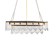 Aubrey Crystal Ball 7 Light Oval Chandelier 52