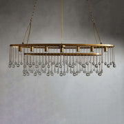 Aubrey Crystal Ball 7 Light Oval Chandelier 52