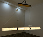Alabaster Magnificence Art Linear Chandelier