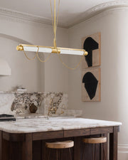 LED Tubular Alabaster Shades Ceiling Pendant Lamp 49