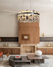 Modern LED Marble Round Chandelier 24