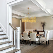 Althely 10 Lights Rectangle Pendant Chandelier