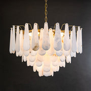 Alabaster Feathery Chandelier 21.7