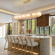 2-Tiers Oval Modern Dining Room Chandelier 53