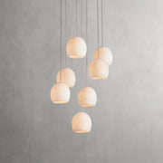 Arica Alabaster Round Chandelier