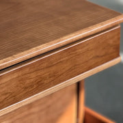 Nedure Solid Wood Side Table Trolley