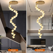 Emerson Alabaster-Box Round Chandelier 20