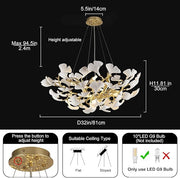 Ginkgo Round Chandelier 32