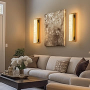 Melange Alabaster Rectangle Wall Sconces 20