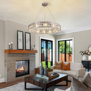 K9 Crystal Round/Rectangular Chandelier 32