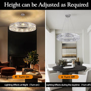 K9 Crystal Round/Rectangular Chandelier 32