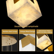Emerson Alabaster-Box Round Chandelier 20