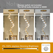 Emerson Alabaster-Box Round Chandelier 20