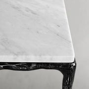 Hand-Forged Metal Rectangle Marble Console Table 60