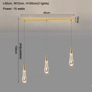 Cadere Water Drop Lighting Fixture