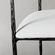Hand-Forged Metal Curved Chair