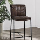 Eugina Leather Stool