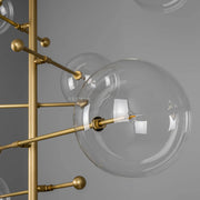 Aero 12-Light Modern Brass Chandelier