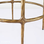 Hand-Forged Metal Bar Swivel Counter Stool