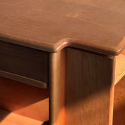 Nedure Solid Wood Side Table Trolley