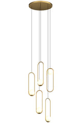 Luminous Modern LED Opal Glass Chandelier