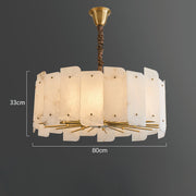 Lorry Alabaster Round Chandelier 20