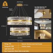 MDEGLYO Modern Crystal Chandelier