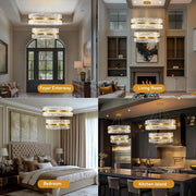 MDEGLYO Modern Crystal Chandelier
