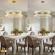 MDEGLYO Modern Crystal Chandelier