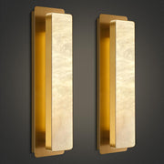 Melange Alabaster Rectangle Wall Sconces 20