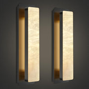 Melange Alabaster Rectangle Wall Sconces 20