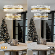MDEGLYO Modern Crystal Chandelier