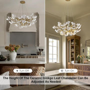 Ginkgo Round Chandelier 32