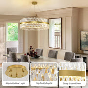 MDEGLYO Modern Crystal Chandelier
