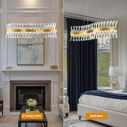MDEGLYO Modern Crystal Chandelier