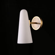 Ola White Ceram Shade Wall Sconce