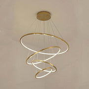 Modern Gold Multi Rings Chandelier