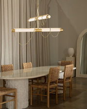 LED Tubular Alabaster Shades Ceiling Pendant Lamp 49