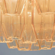 Prismatico 91 Elements Amber Compact Glass Chandelier 25