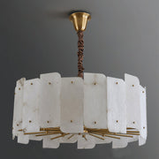 Lorry Alabaster Round Chandelier 20
