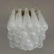 Murano Ceiling lamp – Drop – 32 glasses – Transparent