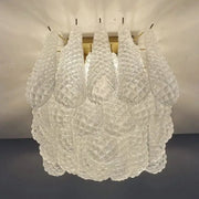 Murano Ceiling lamp – Drop – 32 glasses – Transparent