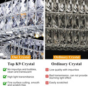 K9 Crystal Round/Rectangular Chandelier 32